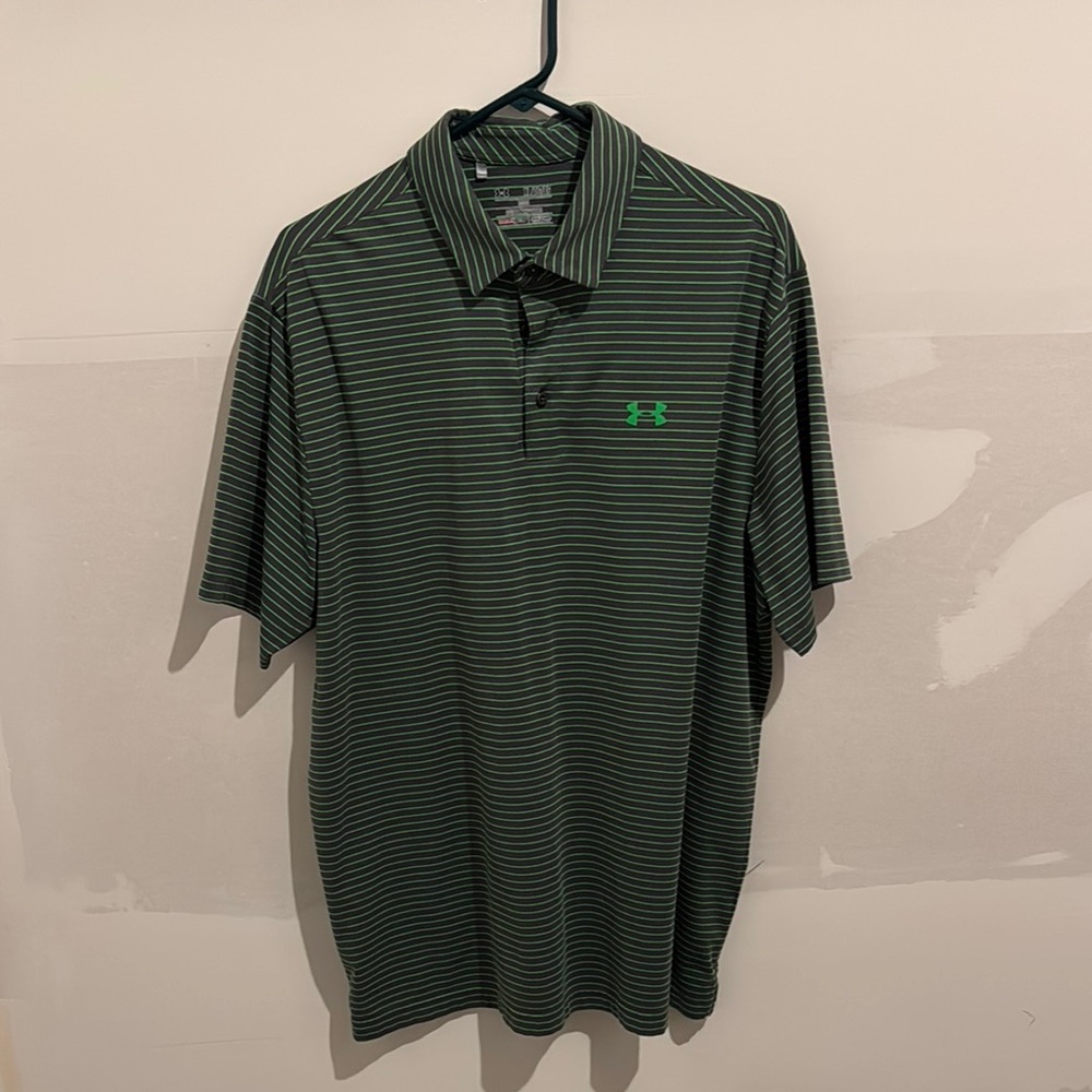 Under Armour Green Polo Shirt Classic Style